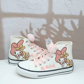 Cute Kawaii My Melody Student High Top Canvas